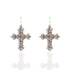 Addie Earrings Clear - Silver