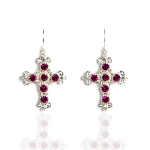 Addie Earrings Fuschia Pink