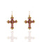 Cross My Heart Earrings - Gold