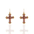 Cross My Heart Earrings - Gold