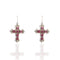 Cross My Heart Earrings - Silver