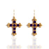 Addie Earrings Purple Velvet