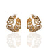 Antigua Wide Hoop Post Earrings - Gold - VSA Designs