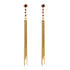 Brigid Serenity Post Earrings Fire Ruby - Gold