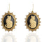 Cats! Cameo Grande Earrings - Gold