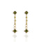 Brigid Clarity Post Earrings Earth Olivine - Gold