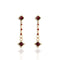 Brigid Clarity Post Earrings Ruby Fire - Gold