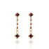 Brigid Clarity Post Earrings Ruby Fire - Gold