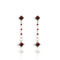 Brigid Clarity Post Earrings Ruby Fire - Silver