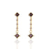Brigid Clarity Post Earrings Spirit Amethyst - Gold