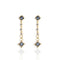 Brigid Clarity Post Earrings Water Lt Sapphire - Gold