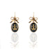 Crown & Bow Earrings - Gold
