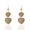 Caged Double Heart Earrings