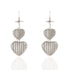 Caged Double Heart Earrings
