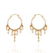 Esme Hoop Earrings Cream Pearl - Gold