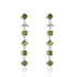 Brigid Mist Post Earrings Earth Olivine - Silver - VSA Designs