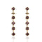 Brigid Mist Post Earrings Spirit Amethyst - Gold