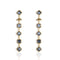 Brigid Mist Post Earrings Water Lt Sapphire - Gold