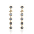 Brigid Mist Post Earrings Water Lt Sapphire - Gold