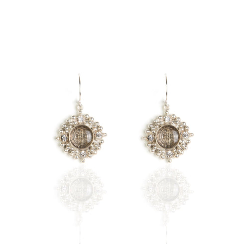 Petite Cloister Earrings San Benito - Silver