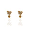 Pink At Heart Earrings - Gold