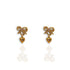 Pink At Heart Earrings - Gold