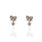 Pink At Heart Earrings - Silver