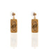 Retablo Rectangular Framed Earrings - Gold - VSA Designs