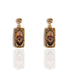 Retablo Rectangular Framed Earrings - Gold - VSA Designs