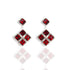 Brigid Seal of Grace Post Earrings Fire Ruby - Silver