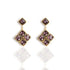 Brigid Seal of Grace Post Earrings Spirit Amethyst - Gold