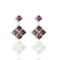 Brigid Seal of Grace Post Earrings Spirit Amethyst - Silver - VSA Designs