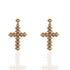 Saint Mia Rosary Style Earrings Cream Pearl - Gold