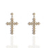Saint Mia Rosary Style Earrings Cream Pearl - Silver