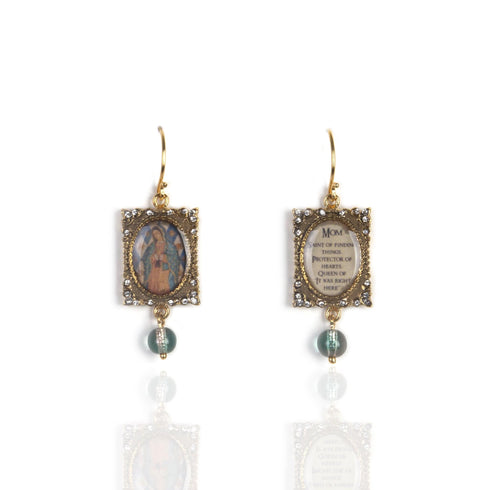 Scapular Earrings For Mom - Gold