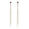 Brigid Serenity Post Earrings Fire Ruby - Silver - VSA Designs