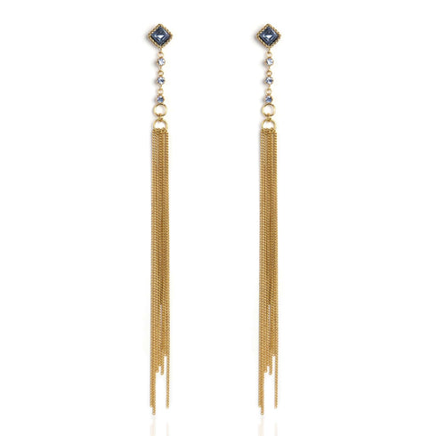 Brigid Serenity Post Earrings Fire Ruby - Gold