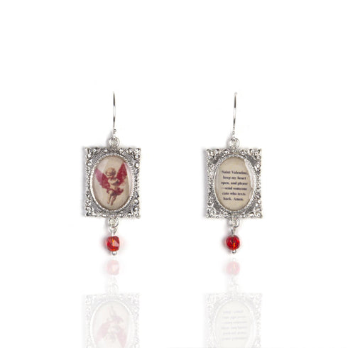 Scapular Earrings of Saint Valentine - Silver
