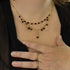 Esme Necklace Jet - Silver