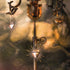 Sacred Flame Charm Necklace - Gold