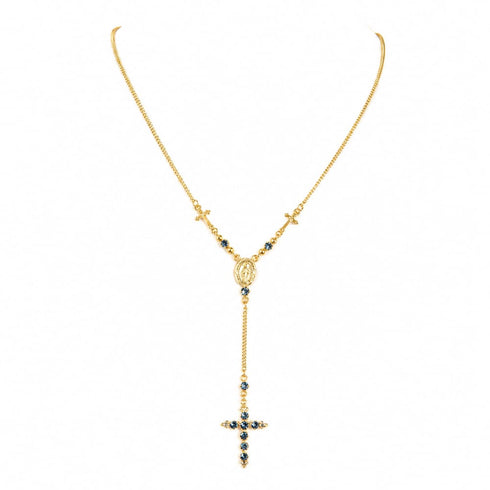 Maddie Rosary Necklace Montana - Gold