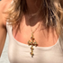 Cecilia Cross Blue - Gold