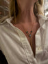 Brigid Serenity Chain Necklace Water Lt Sapphire - Gold