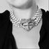 La Queen Collar - Cream Pearl Gunmetal - VSA Designs