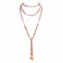 Peace Cross Lariat Beaded with String
