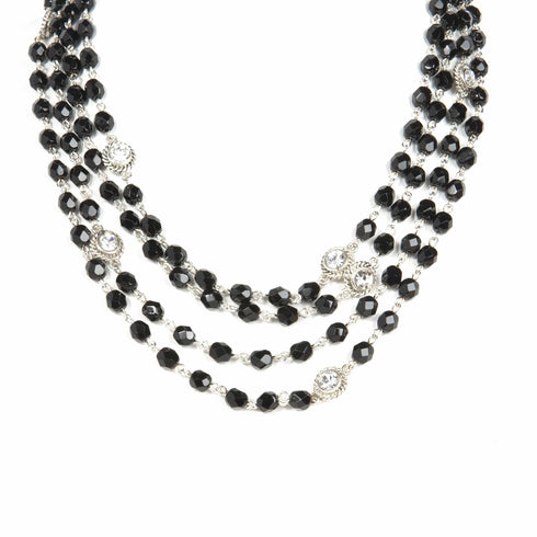 Magdalena - 6mm Crystal Jet Black All Medallions - VSA Designs