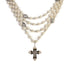 Magdalena 6mm Pearl Cream with All Medallions - Silver