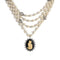Magdalena - Pearl Cream with Cats! - Silver
