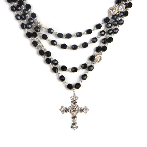Magdalena - 6mm Crystal Jet Black All Medallions - VSA Designs