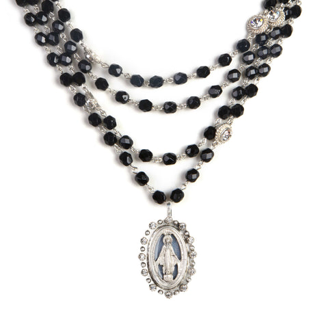 Magdalena - 6mm Crystal Jet Black All Medallions - VSA Designs